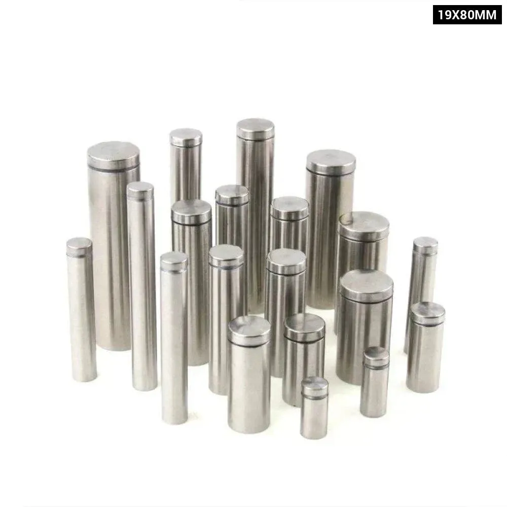 10 Stainless Steel Glass Fasteners for Advertisement Standoffs