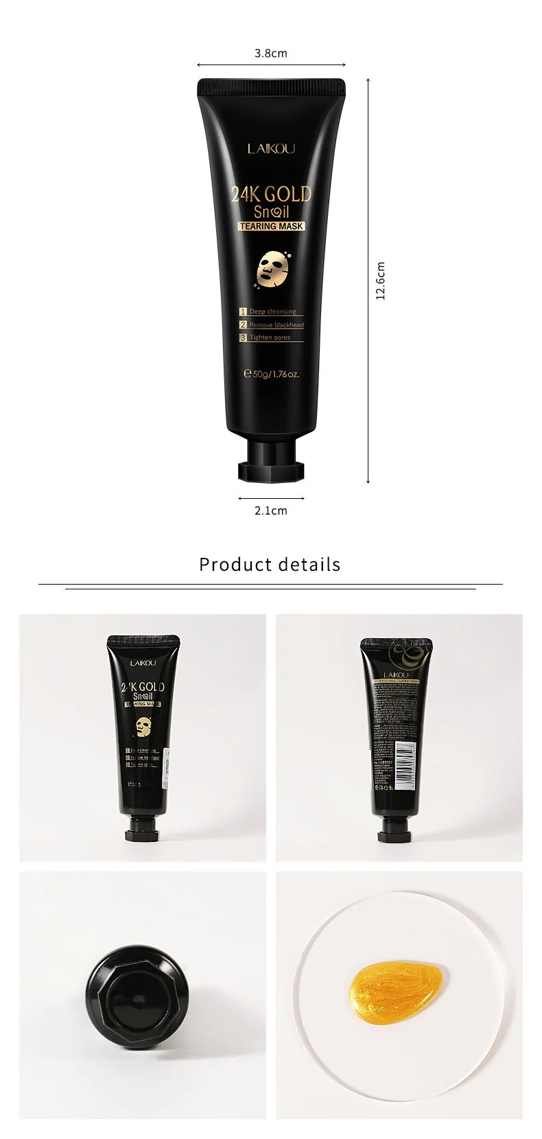 24K Gold Foil Peeling Mask – Radiant & Smooth Skin