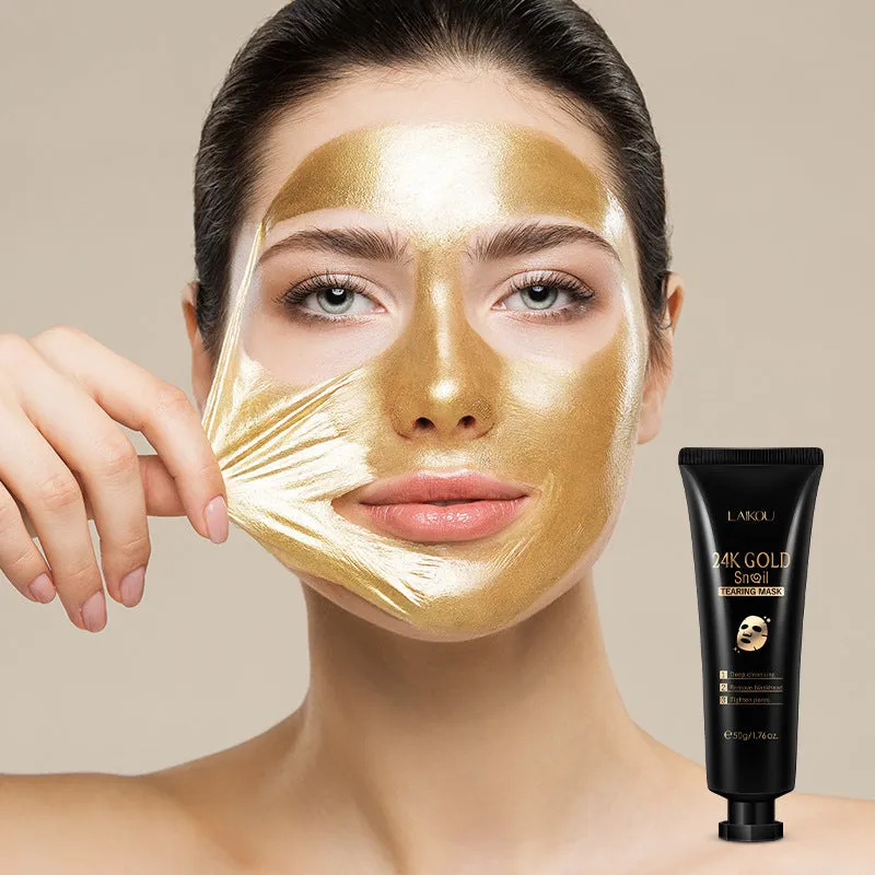 24K Gold Foil Peeling Mask – Radiant & Smooth Skin