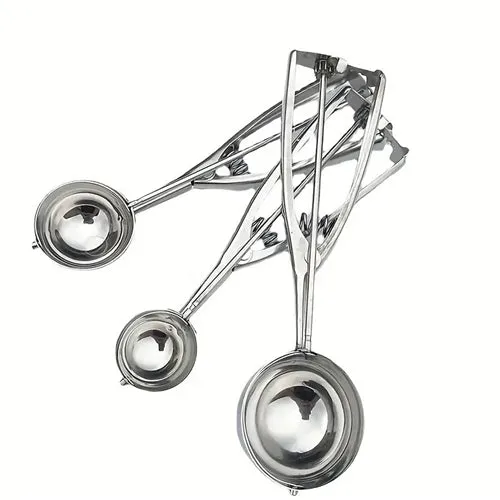 3 Piece Cookie/ Cupcake Scoop - Stainless