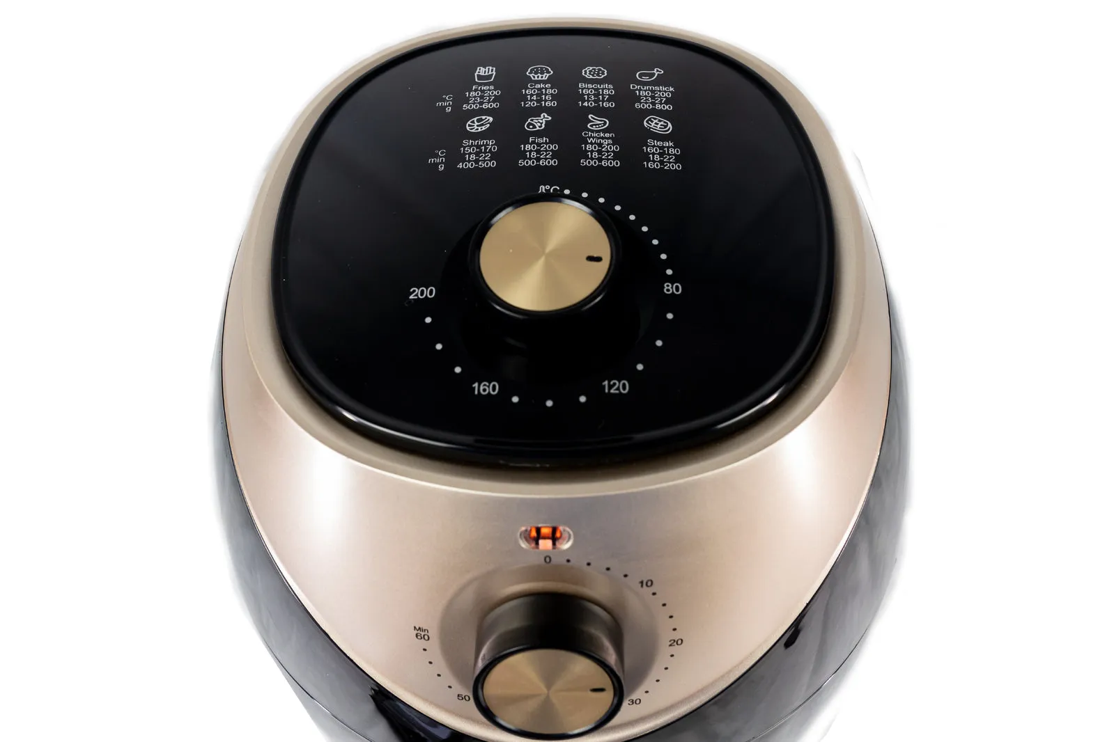 3.5L Air Fryer Cooking Oven | Black/Gold | With Timer | Efficient & Stylish