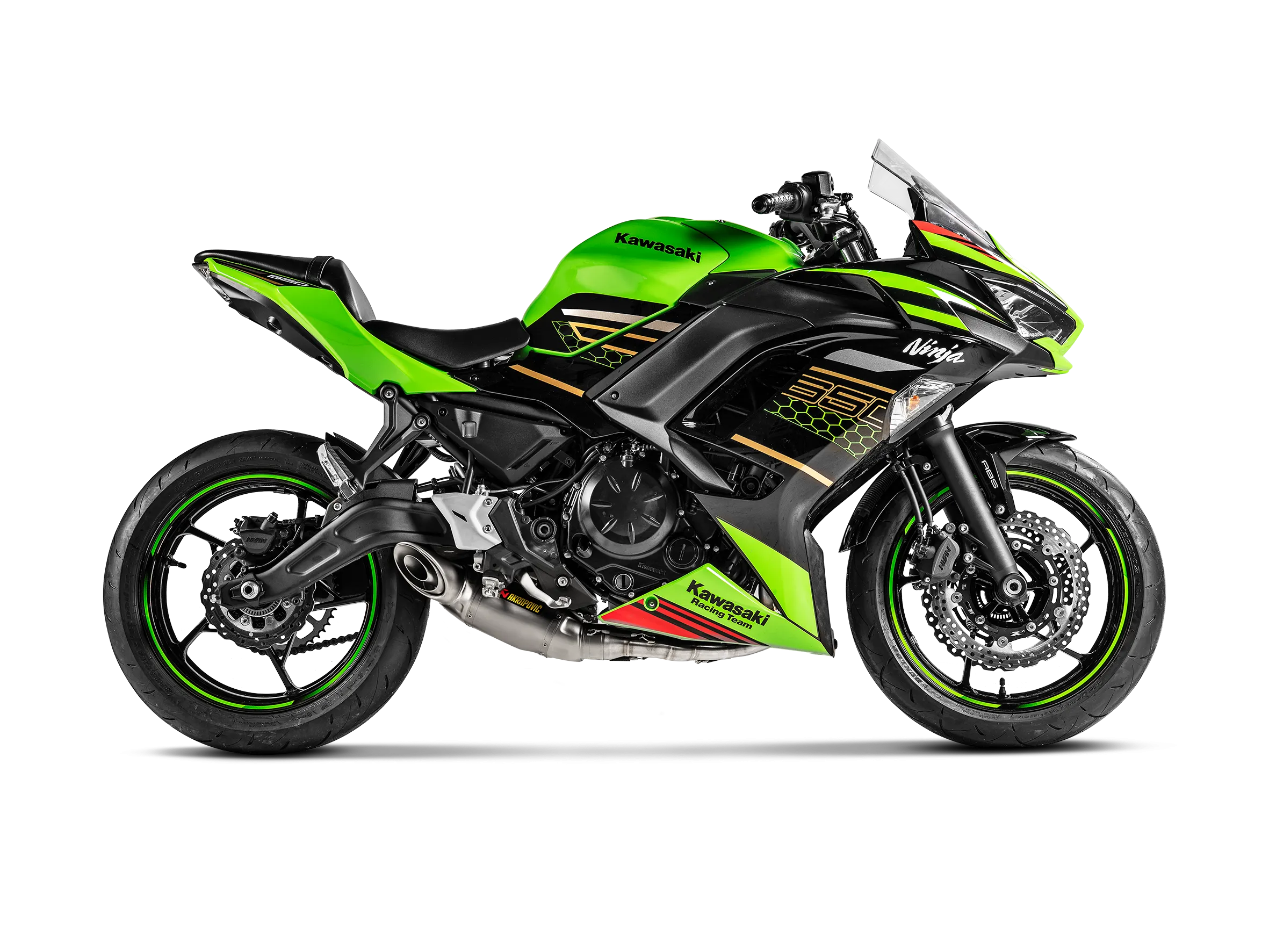 AKRAPOVIC Racing Line Exhaust System Z 650 /EX650 Ninja 650 2017-2024 S-K6R13-AFCRT 1810-2771