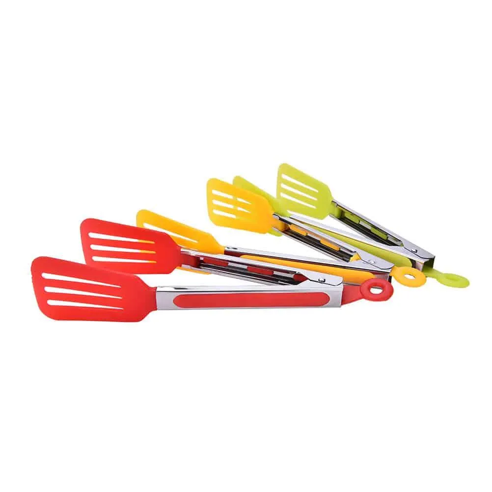 Colorful Stainless Steel BBQ Tongs