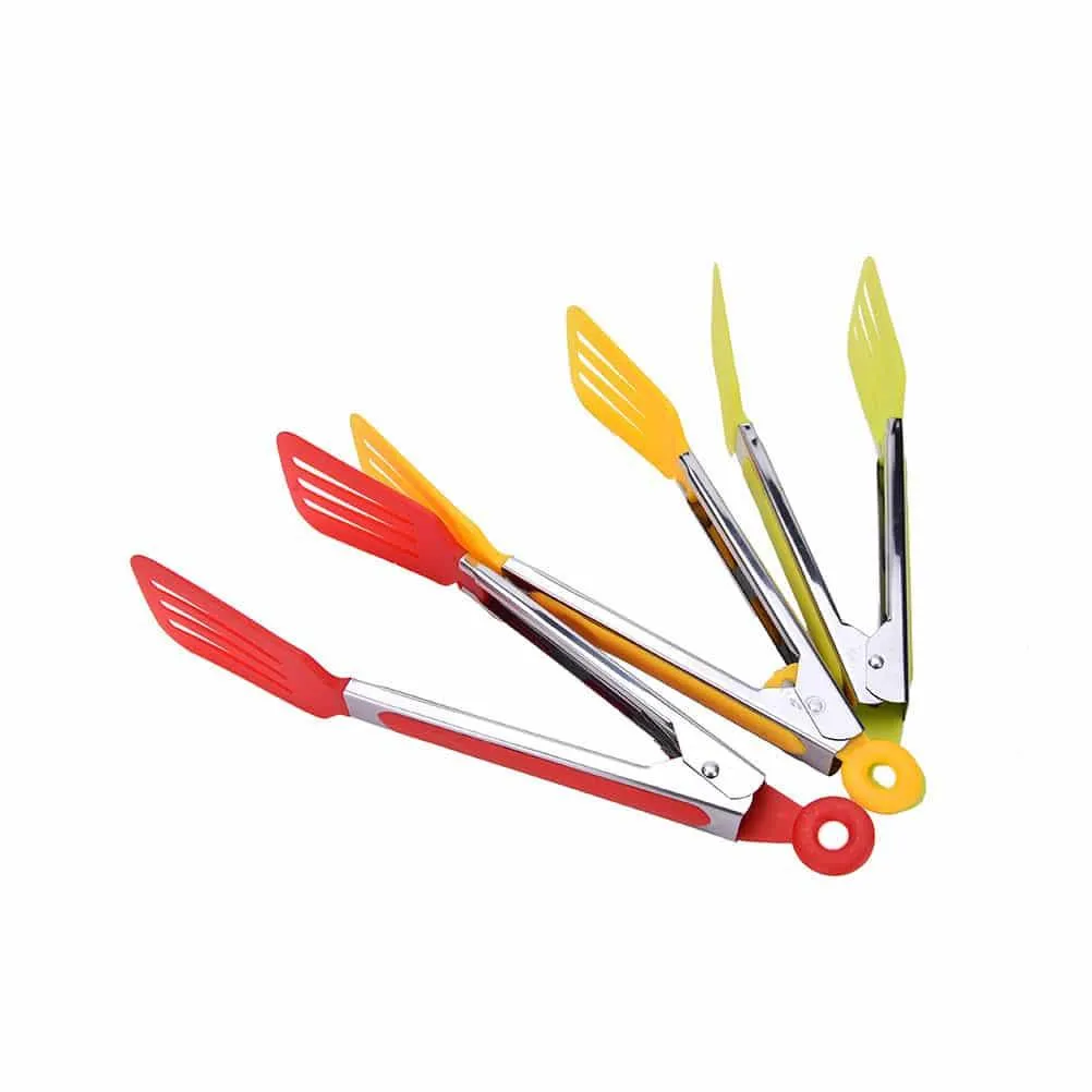 Colorful Stainless Steel BBQ Tongs