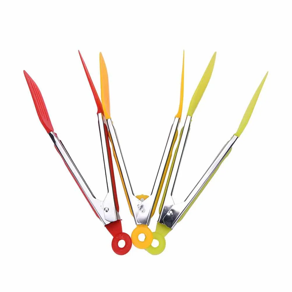 Colorful Stainless Steel BBQ Tongs