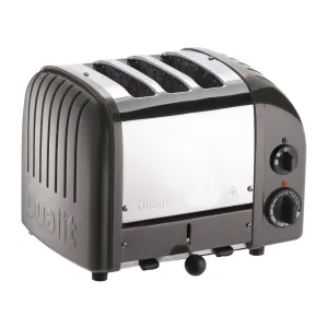Dualit 2   1 Combi Vario 3 Slice Toaster Metallic Charcoal 31209