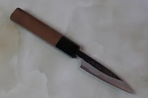 Fu-Rin-Ka-Zan Aogami Super Kurouchi Series FAB-1PW Wa Paring 85mm (3.3 inch, Octagon Shaped Walnut-Wood Handle)