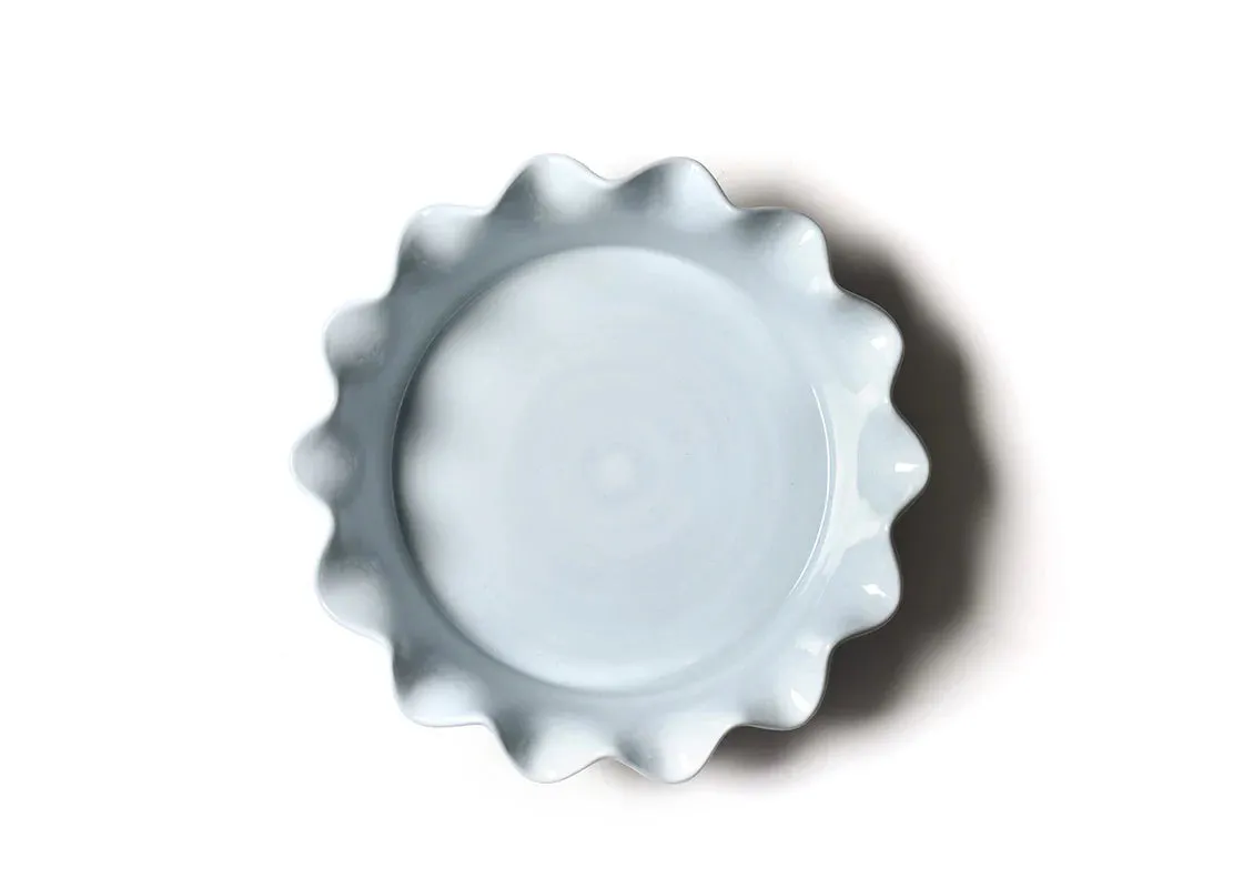 Iris Blue Drop Pie Dish