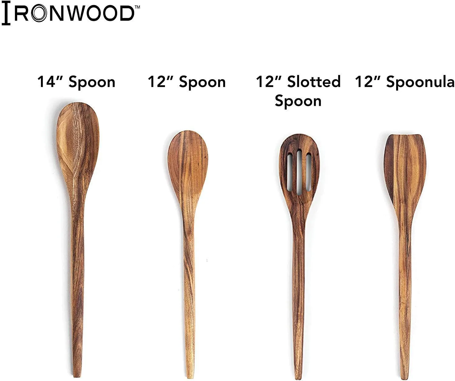 Ironwood Wilmington Slotted Spoon - 12" (Acacia)
