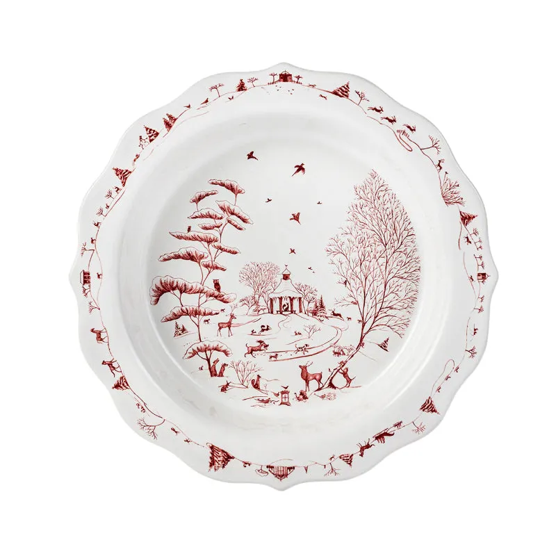 Juliska Country Estate Winter Frolic Pie Dish