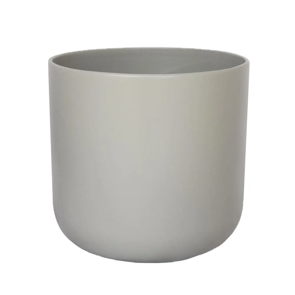 Lisbon Light Grey Indoor Ceramic 18.5cm Pot
