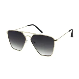 "Gemini" Oversize Metal Sunglasses