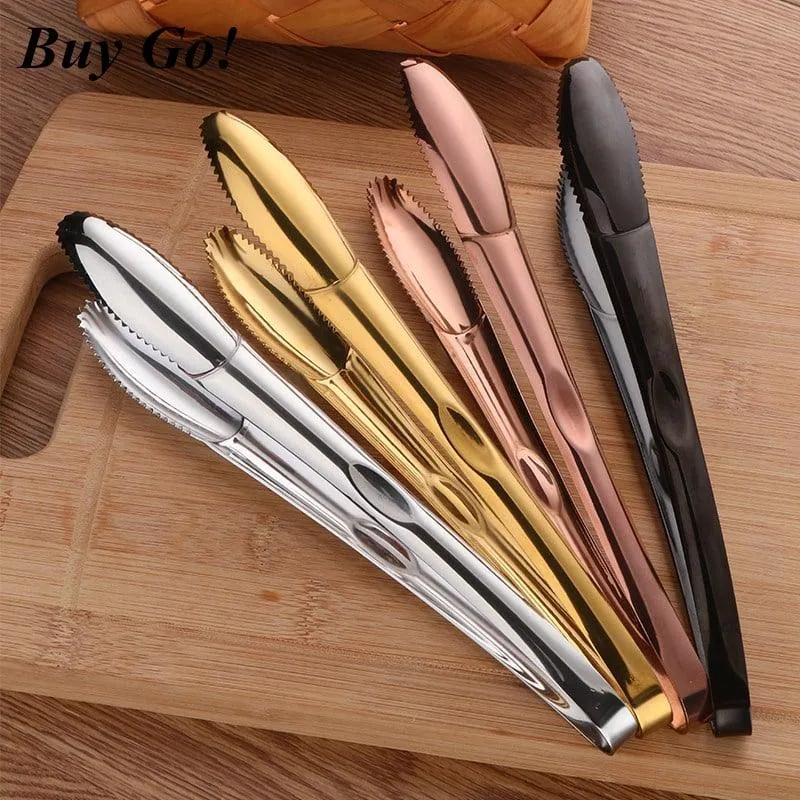 Stainless Steel BBQ Ice Tongs