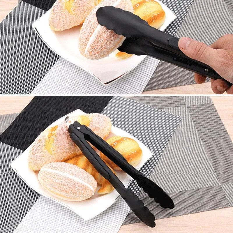 Stainless Steel BBQ Tongs with Soft Handle
