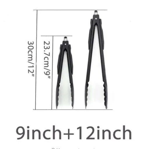 Stainless Steel BBQ Tongs with Soft Handle
