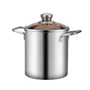 Stainless Steel Deep Fryer Pot with-وعاء قلي عميق