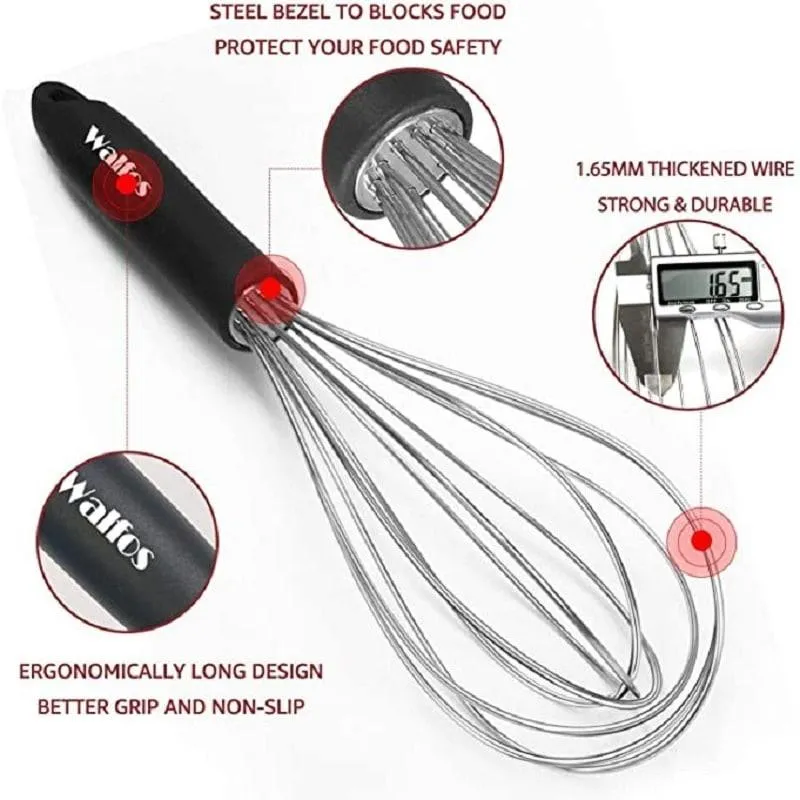 Stainless Steel Wire Manual Whisks 3 pcs Set