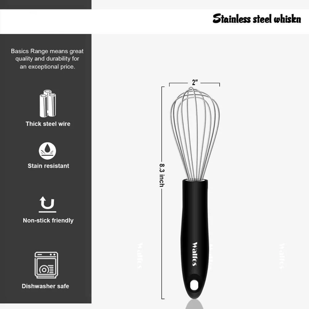 Stainless Steel Wire Manual Whisks 3 pcs Set